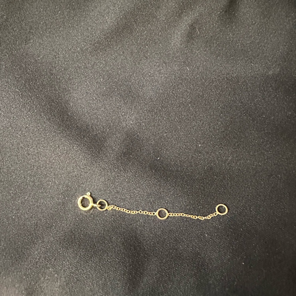 14k yellow gold chain extender